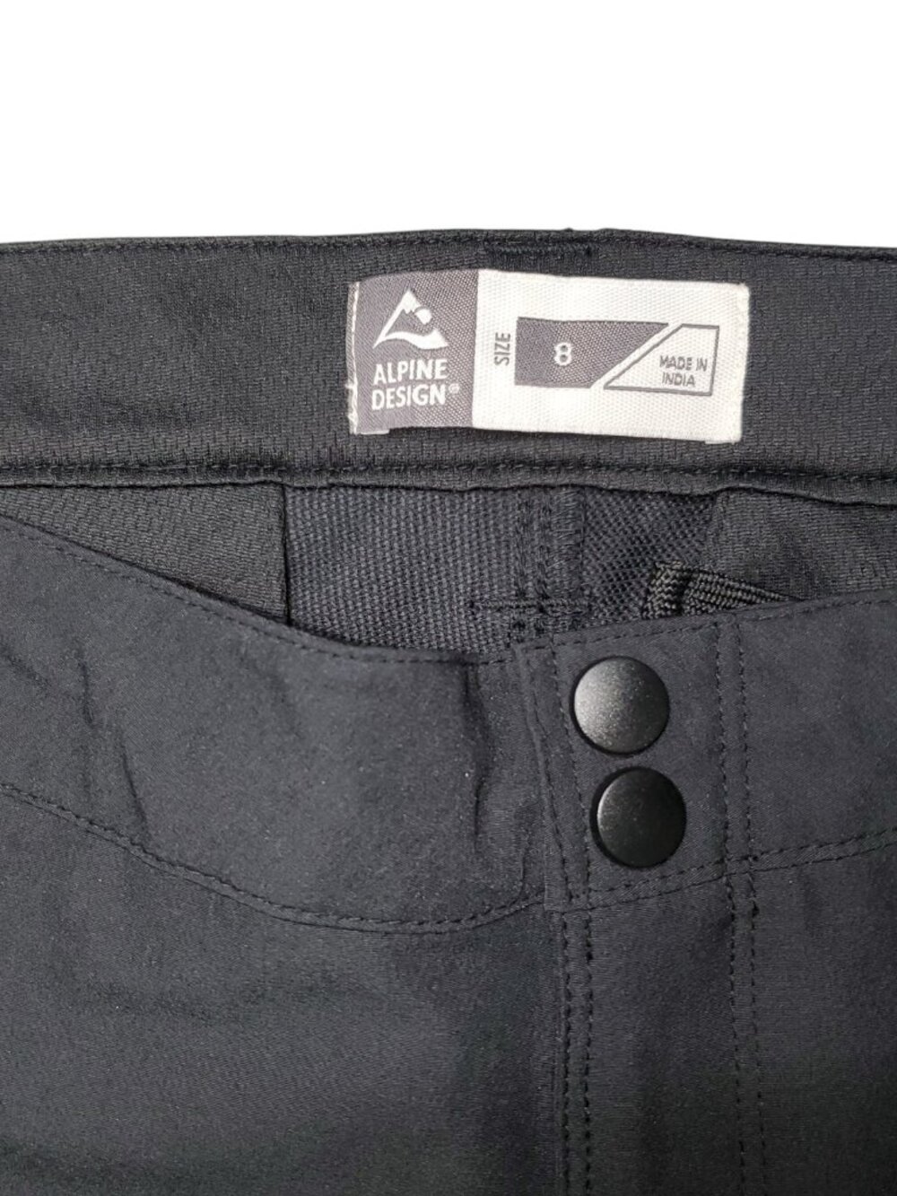 Alpine Design Women's Black Tech Series Convertible Hiking Pants, Size 8 - Picture 12 of 12